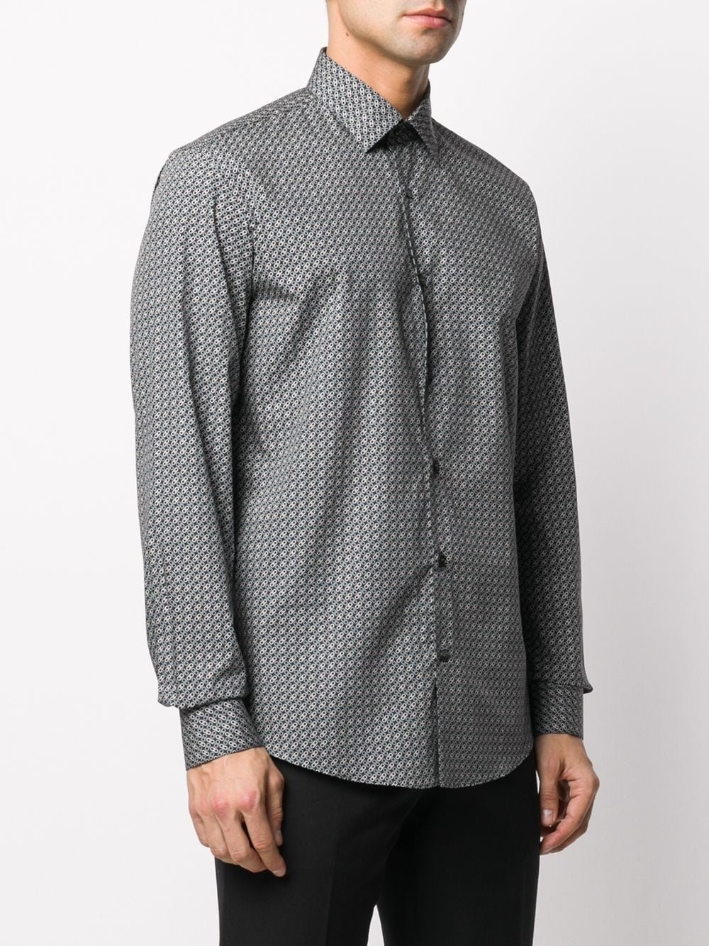 logo-print classic shirt - 3