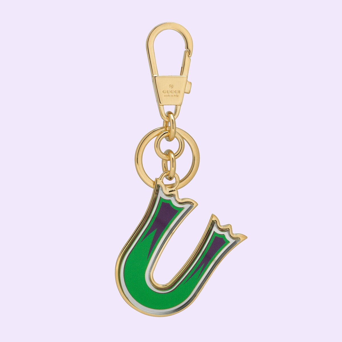 Letter U Plexiglas keychain - 1
