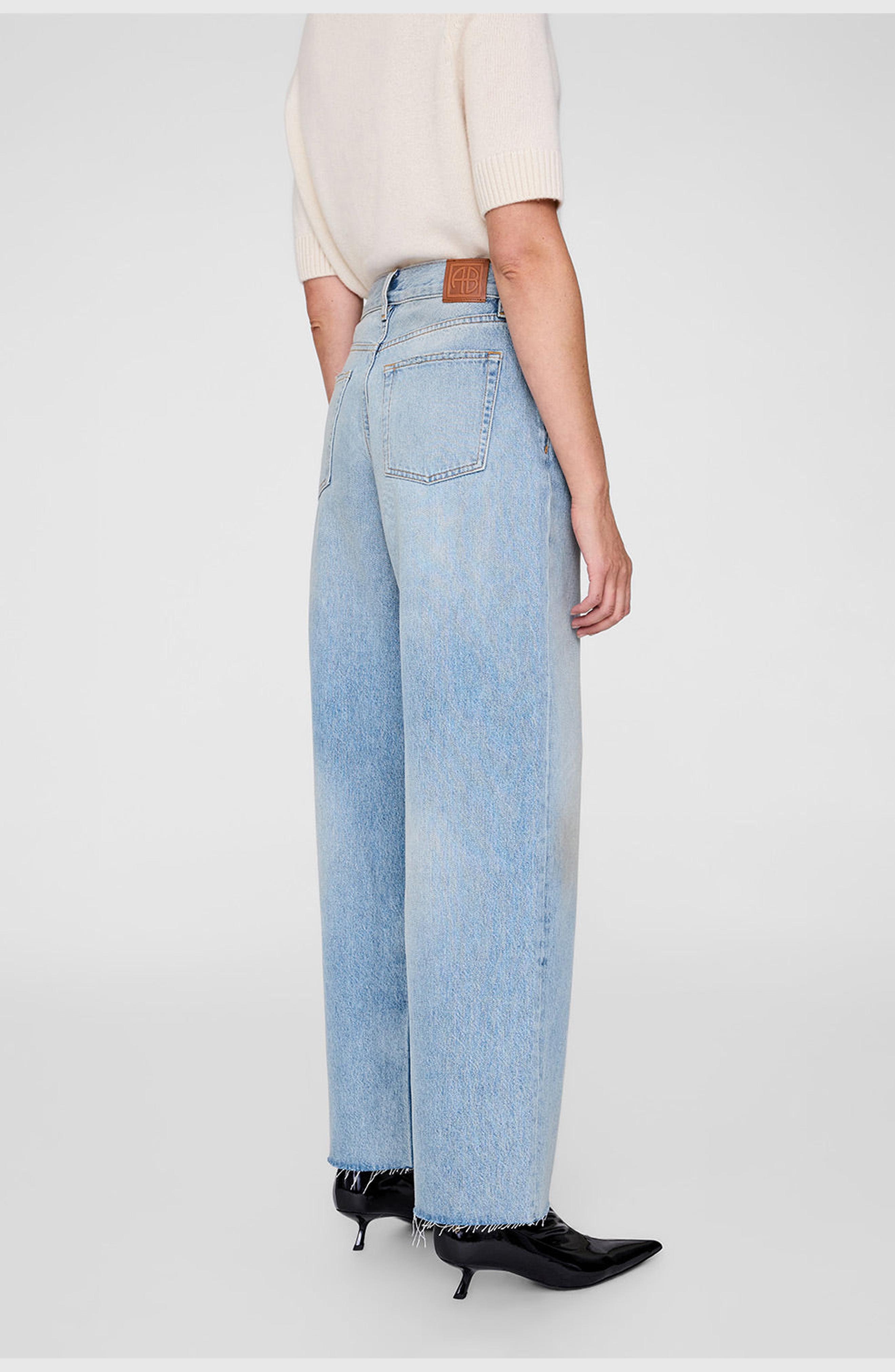 ANINE BING Manon Jean in Tux Blue at Nordstrom - 2
