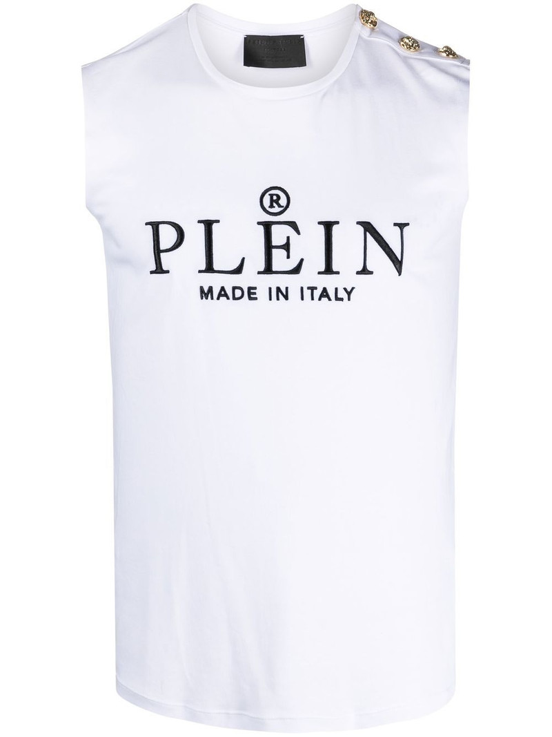 logo-print tank top 1