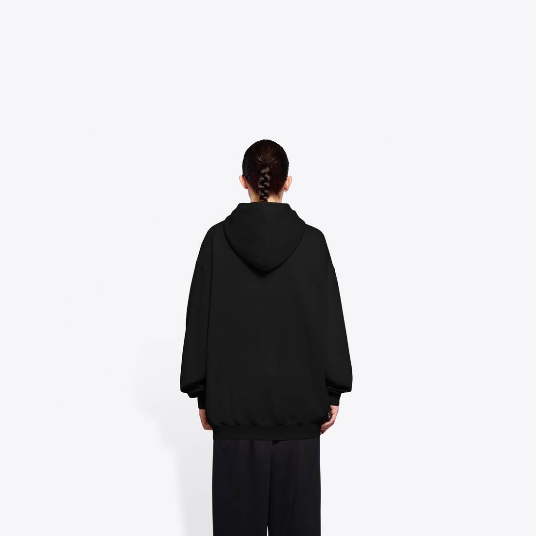 Women's New Copyright Medium Fit Hoodie in Black - 5