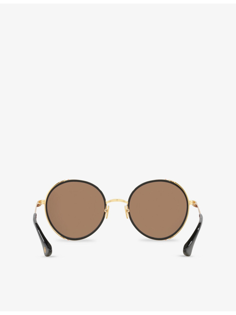 D4000466 Round-Frame Metal Sunglasses 4