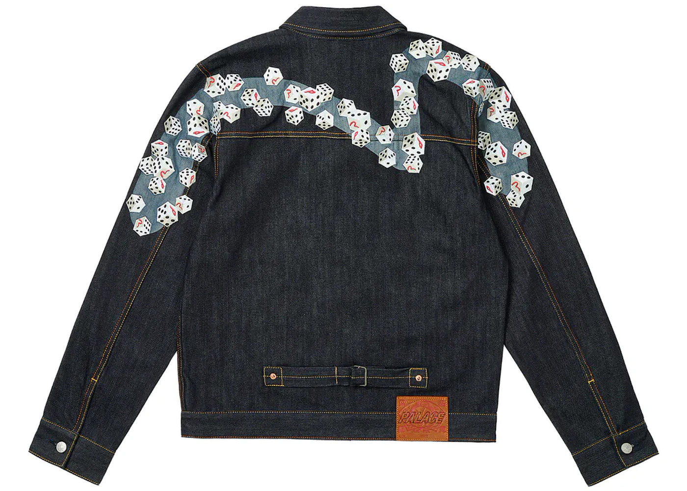 Palace x Evisu Dice Denim Jacket Raw - 2