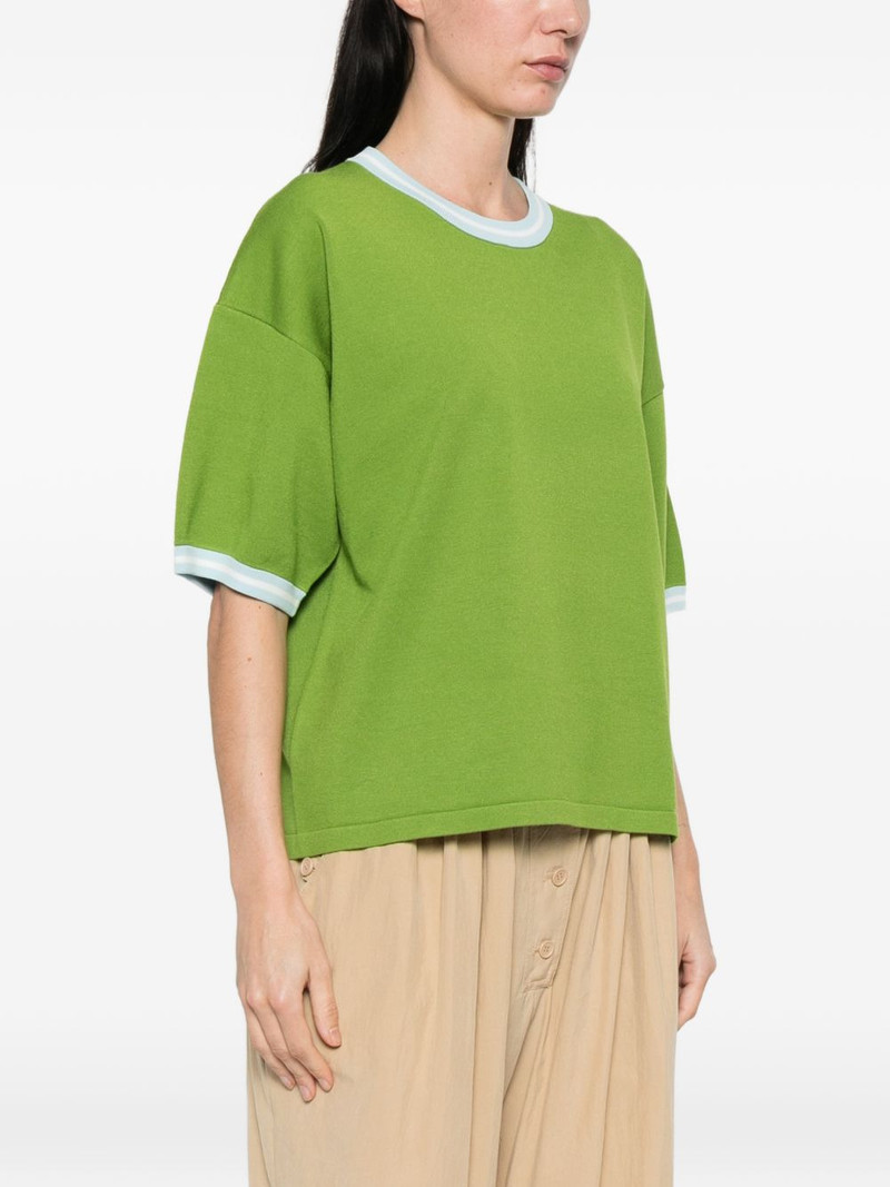 contrasting-trims T-shirt 3
