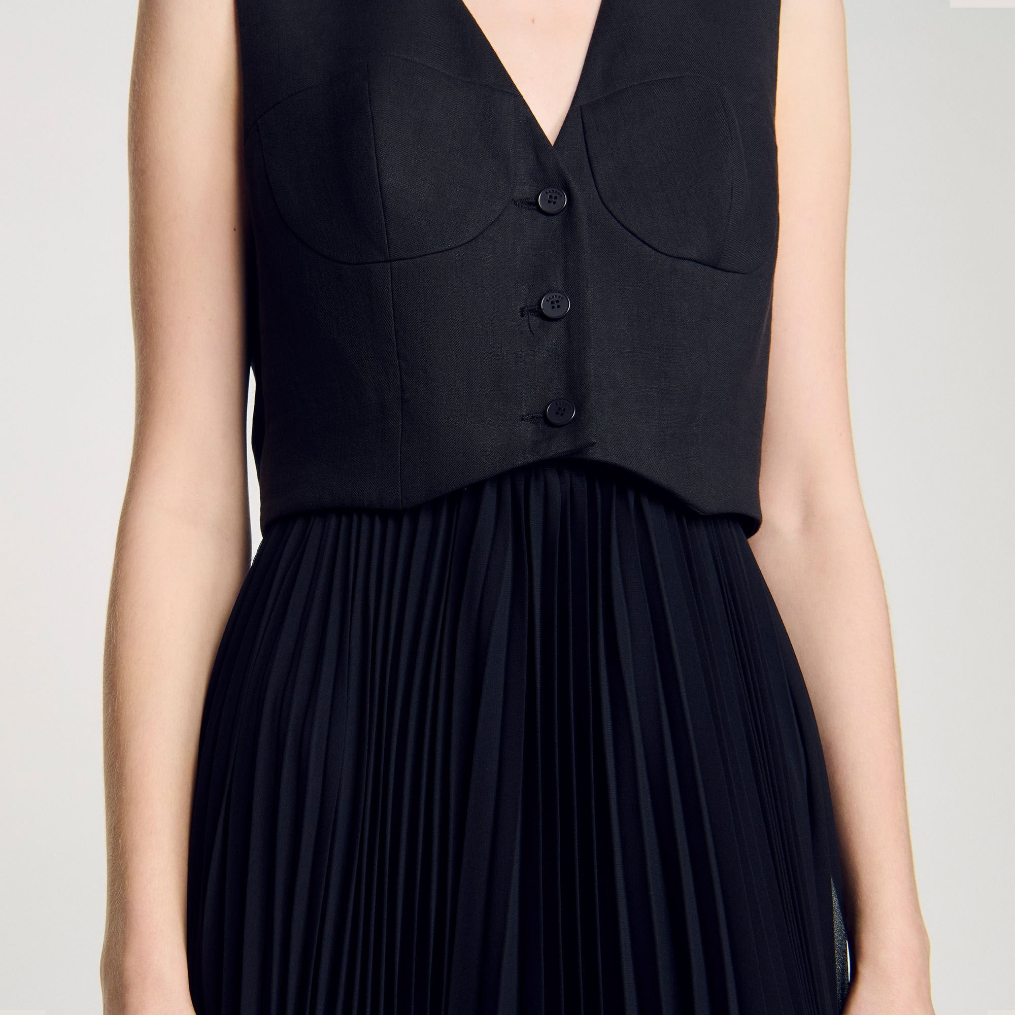 PLEATED MAXI DRESS - 3