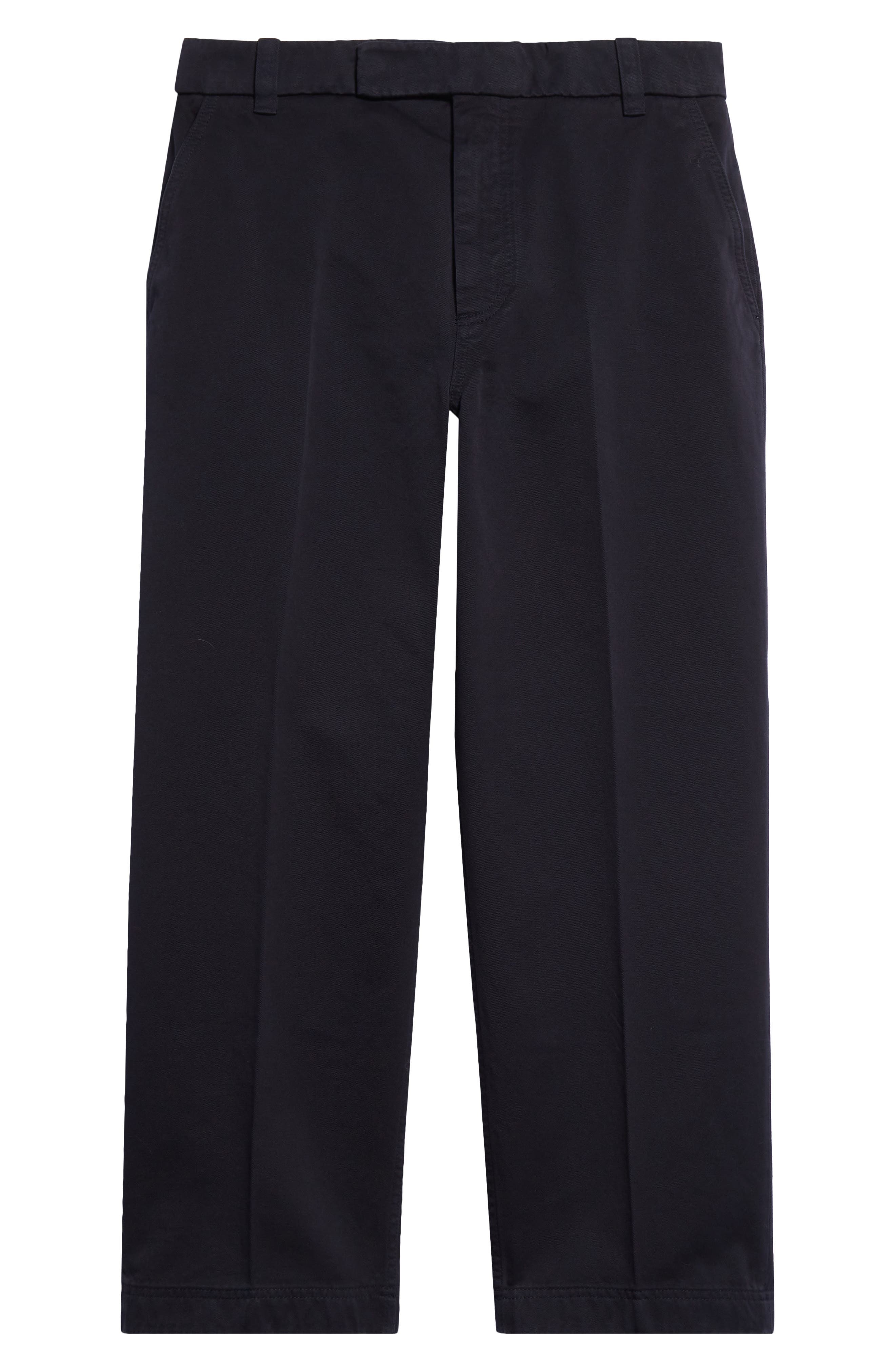 Thom Browne Cotton Twill Crop Chinos in Navy at Nordstrom - 6