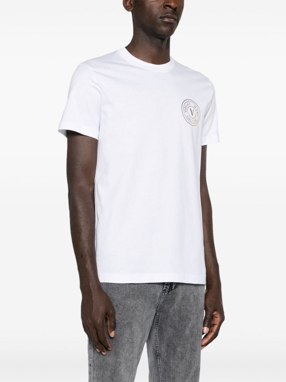 logo-print cotton T-shirt - 3