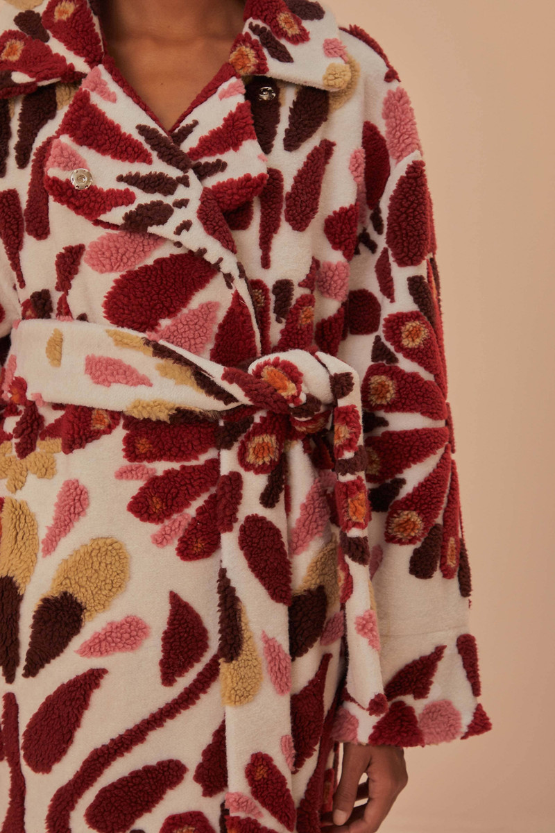 Ainika Flowers Fleece Coat 5