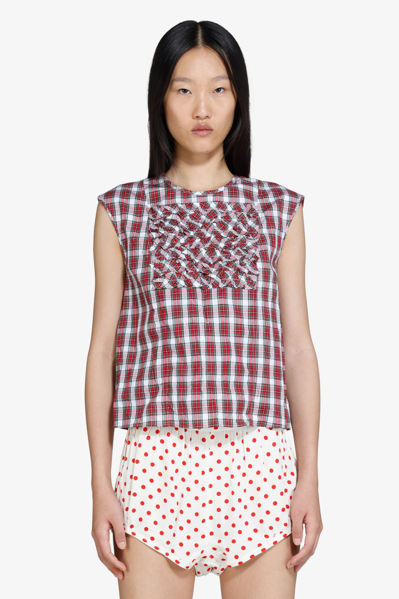 SLEEVELESS CHECKED TOP 1