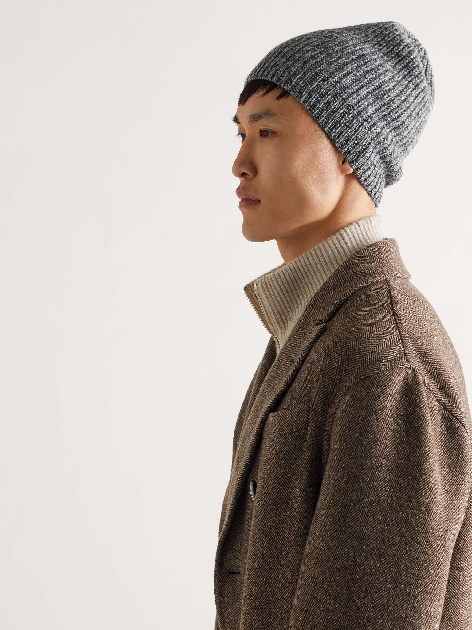 Ribbed Wool, Cashmere and Silk-Blend Beanie - 2