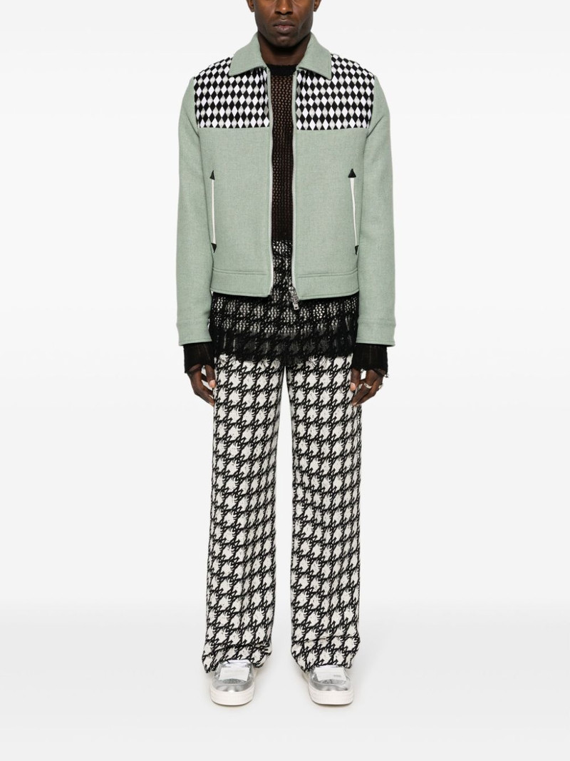 AMIRI panelled wool jacket outlook