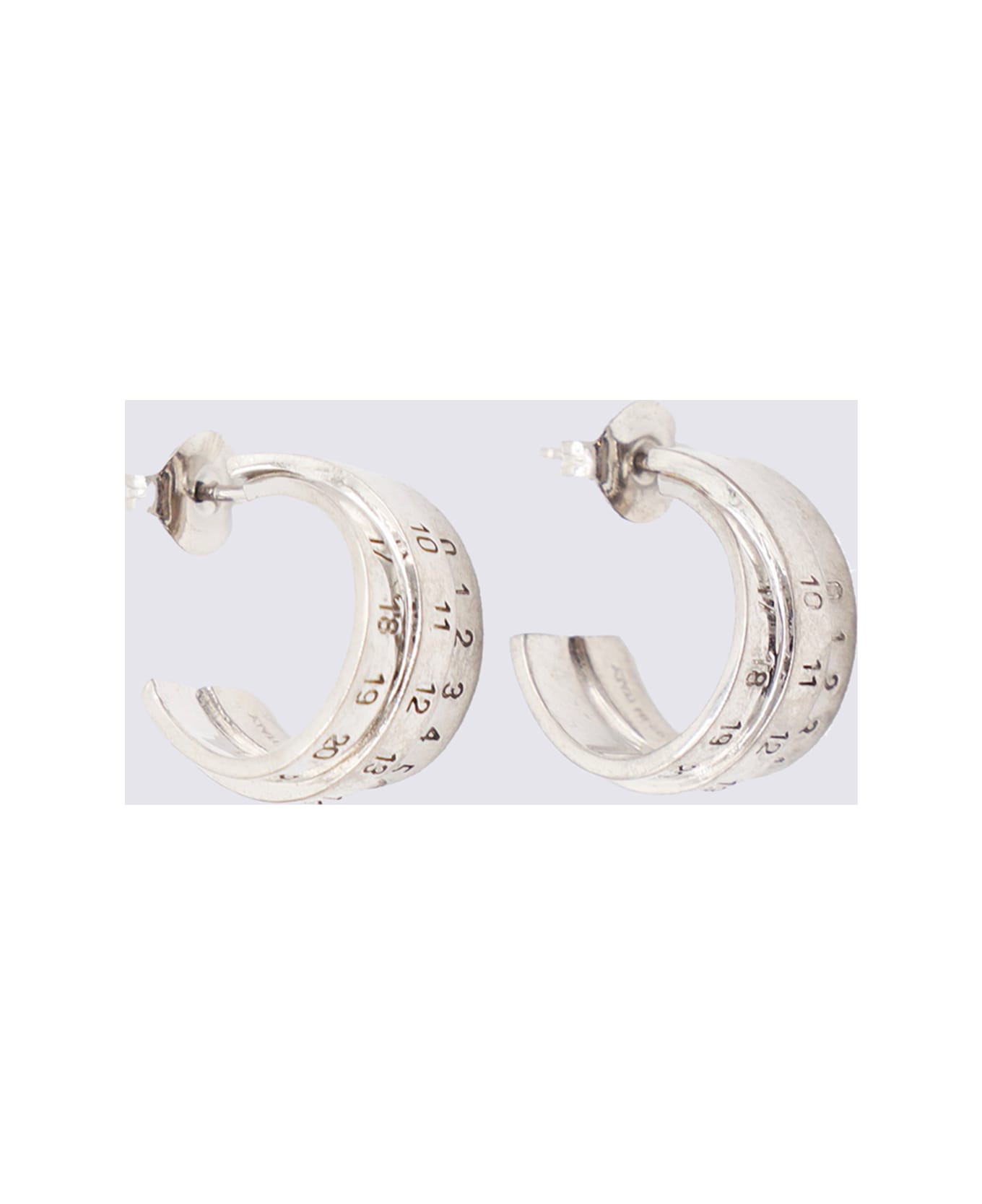 Silver Metal Earrings - 3