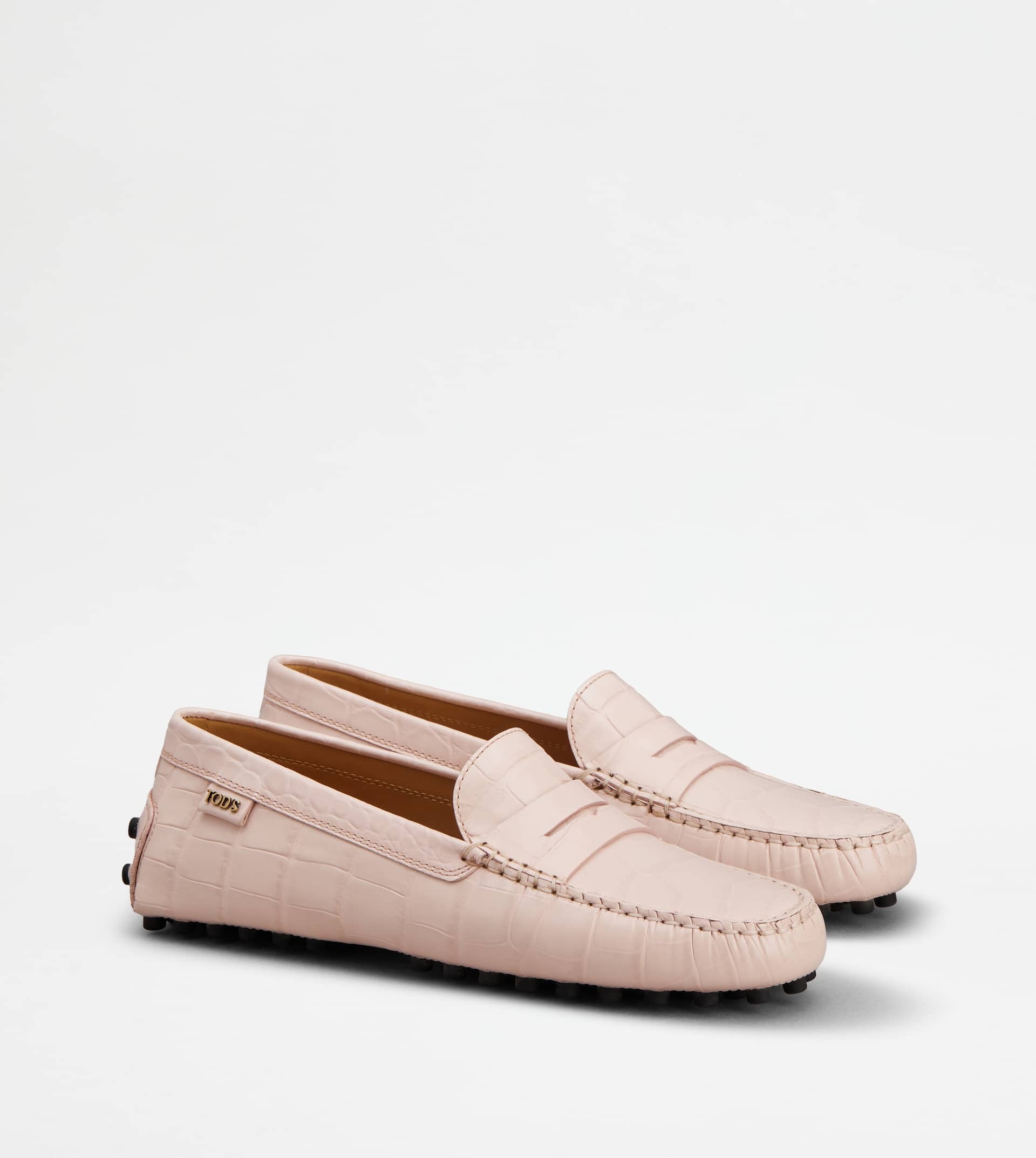 GOMMINO DRIVING SHOES IN LEATHER - PINK - 2