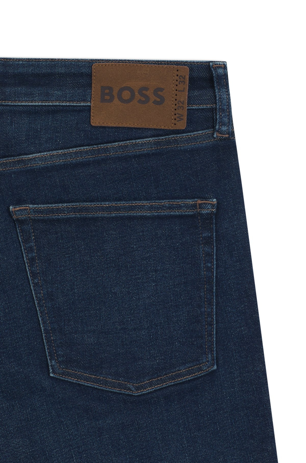 SLIM-FIT JEANS IN BLUE PERFORMANCE DENIM - 6