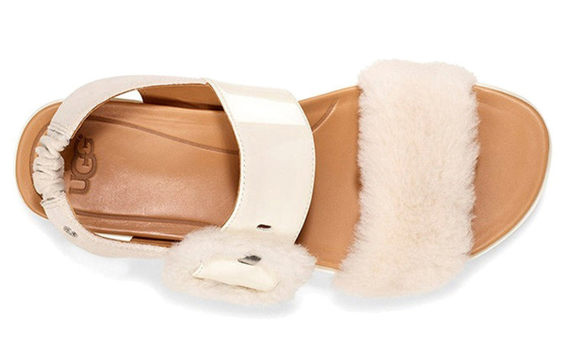 UGG (WMNS) UGG Le Fluff 'White' 1099815-JSM outlook