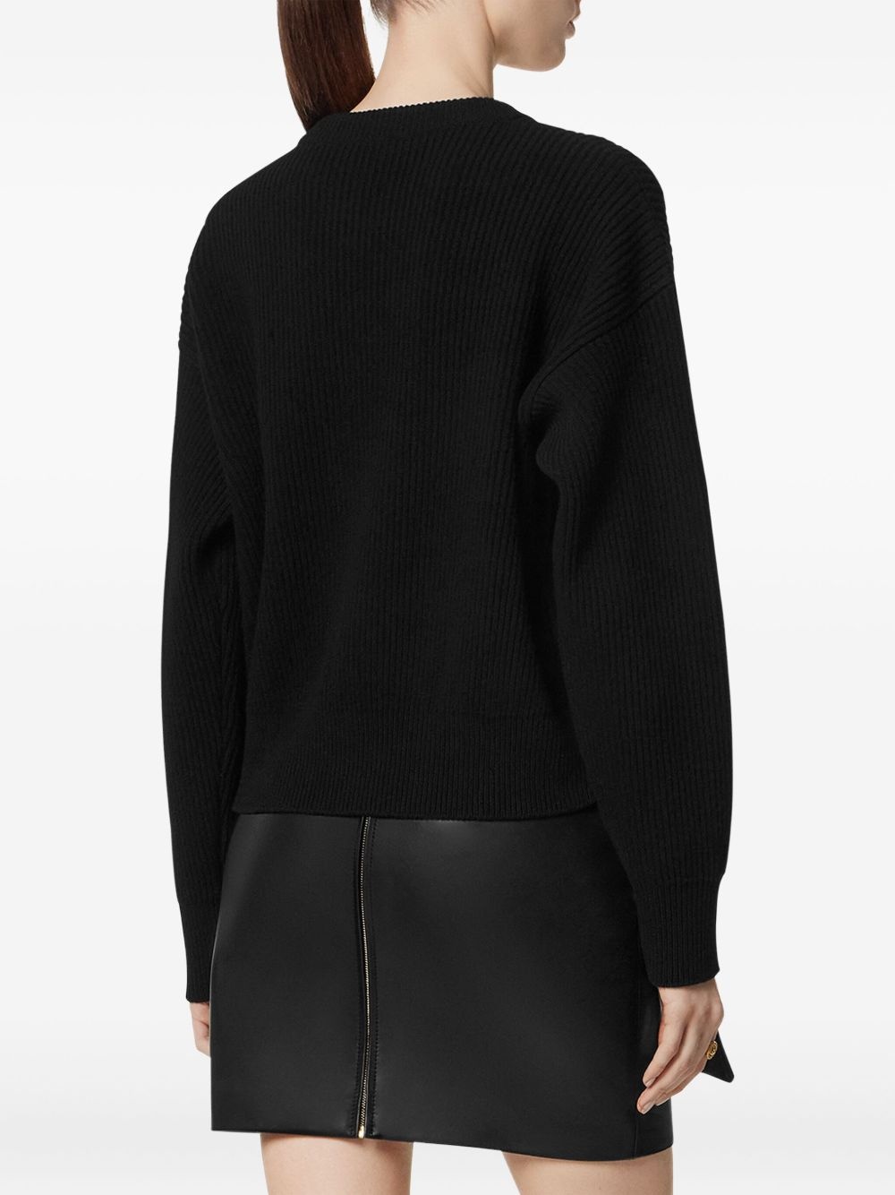 embroidered-detail sweater - 4