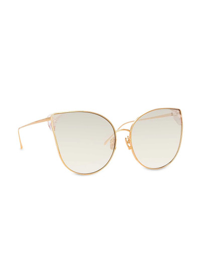 LINDA FARROW flyer oversized sunglasses outlook