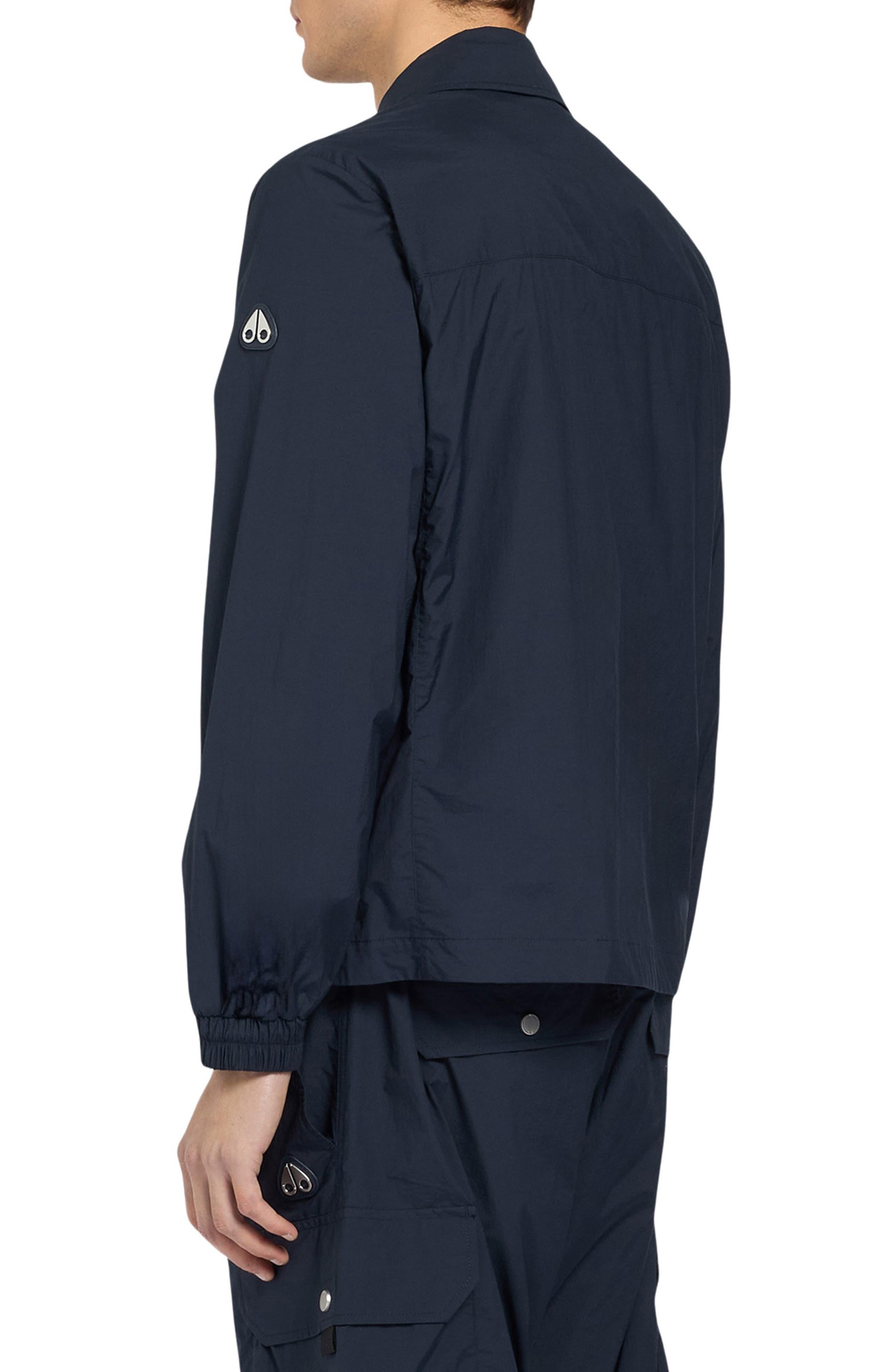 Moose Knuckles Waverly Water Repellent Stretch Shirt Jacket in Black at Nordstrom - 2