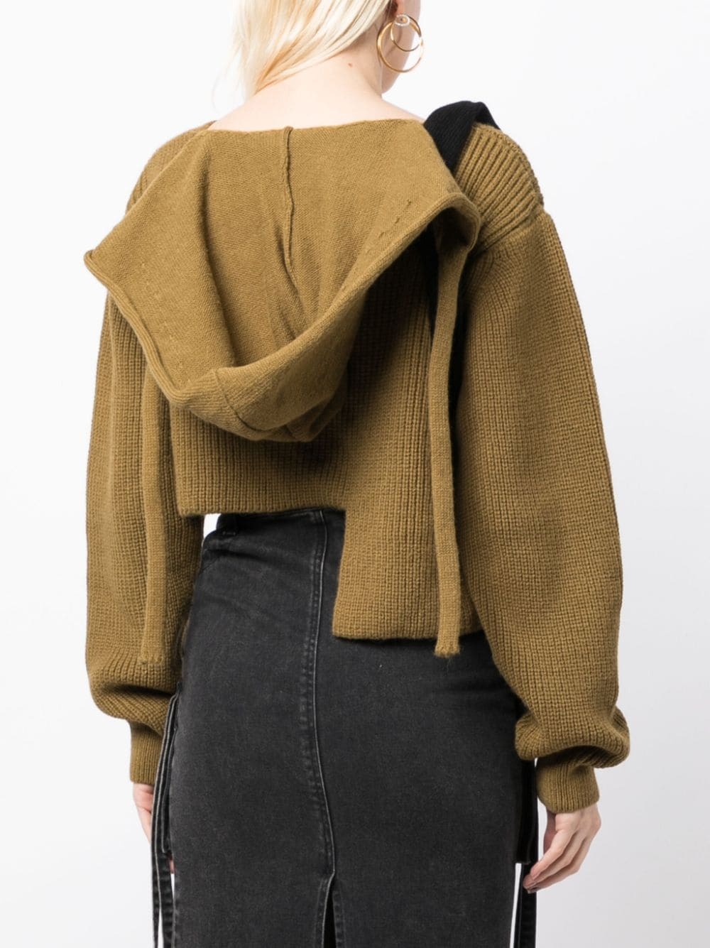 chunky-knit hooded jumper - 4