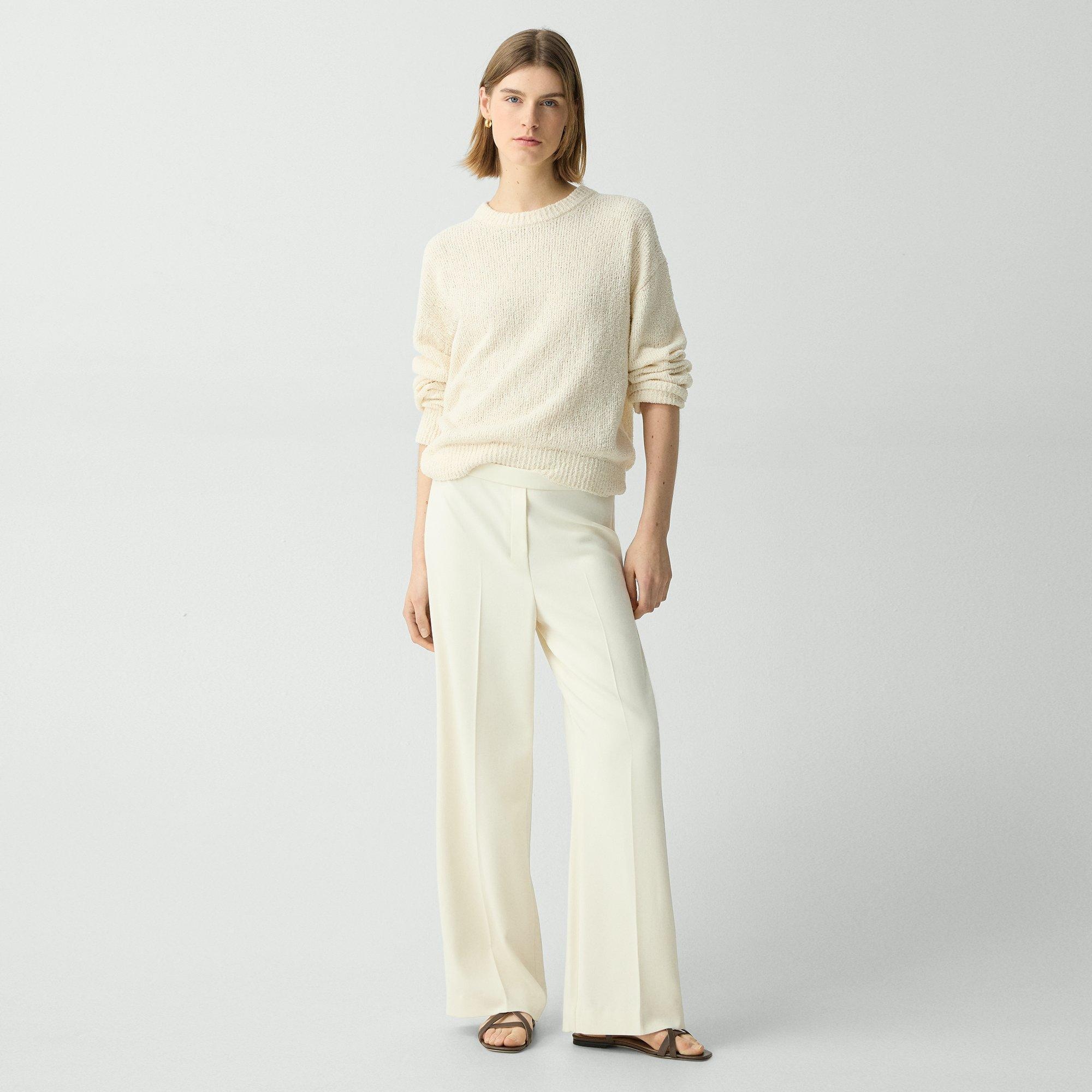 Wide-Leg Pull-On Pant in Admiral Crepe - 2
