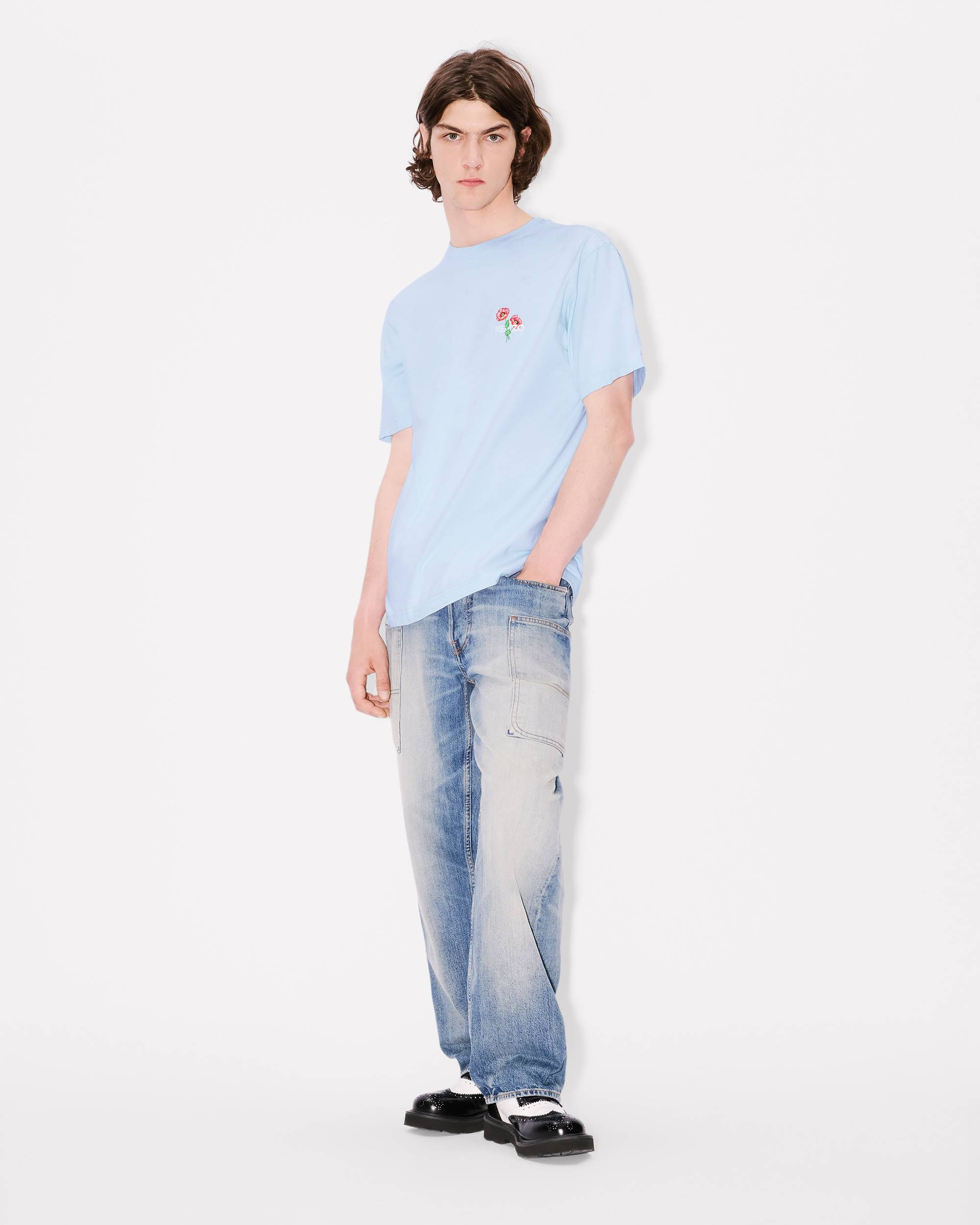 'KENZO Archive Bouquet' embroidered T-shirt in cotton - 5