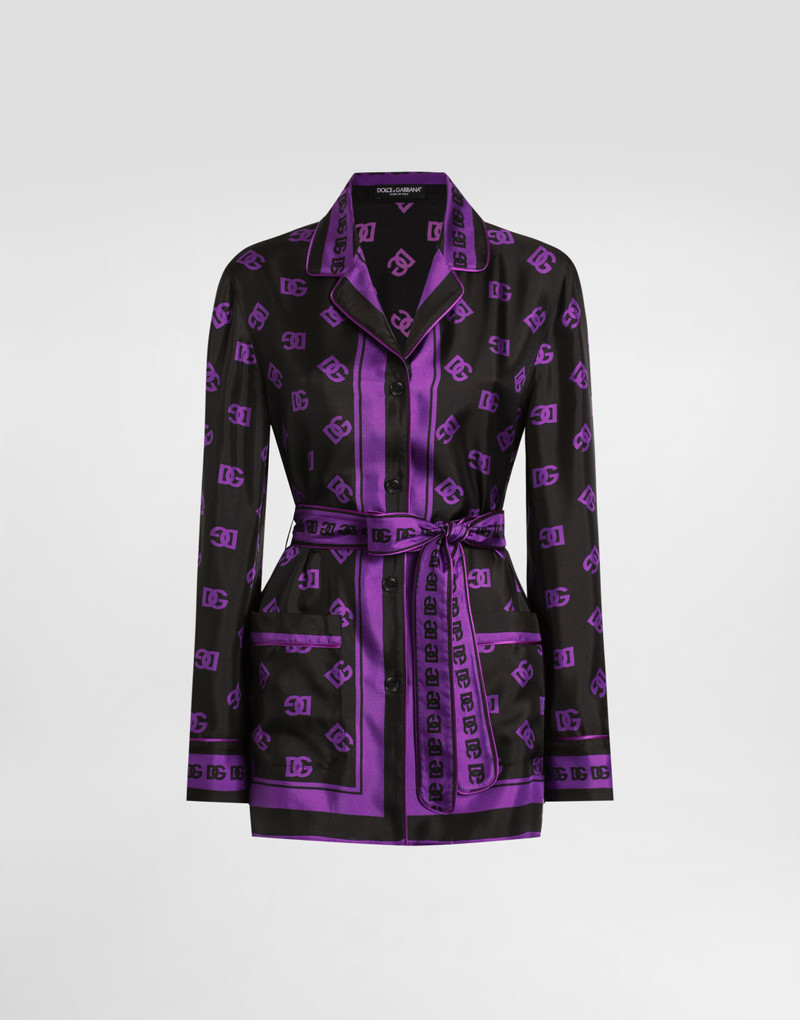 DG all-over print silk twill vanity shirt 1