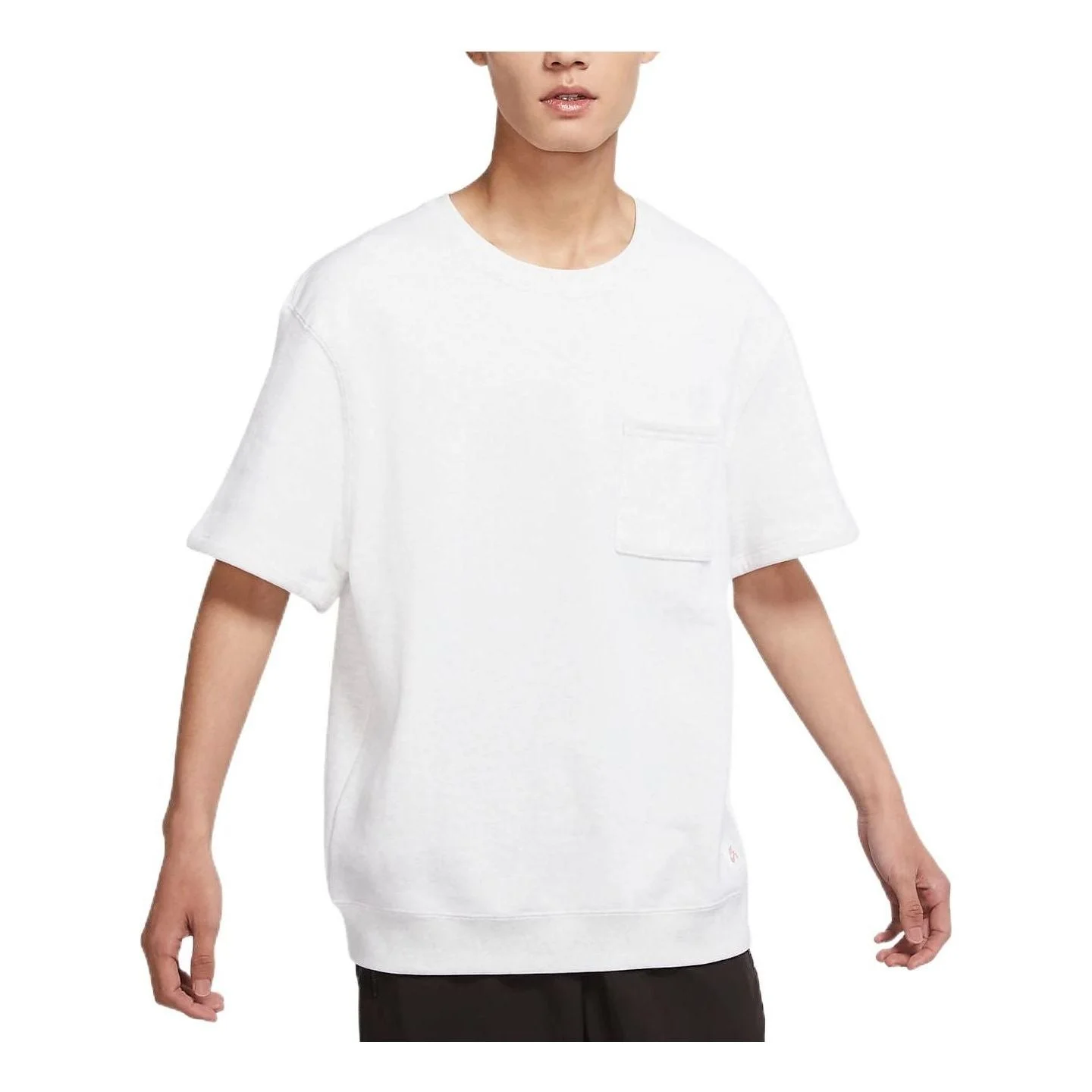 Nike Solid Color Pocket Skateboard Sports Round Neck Short Sleeve Unisex White DH2930-051 - 1
