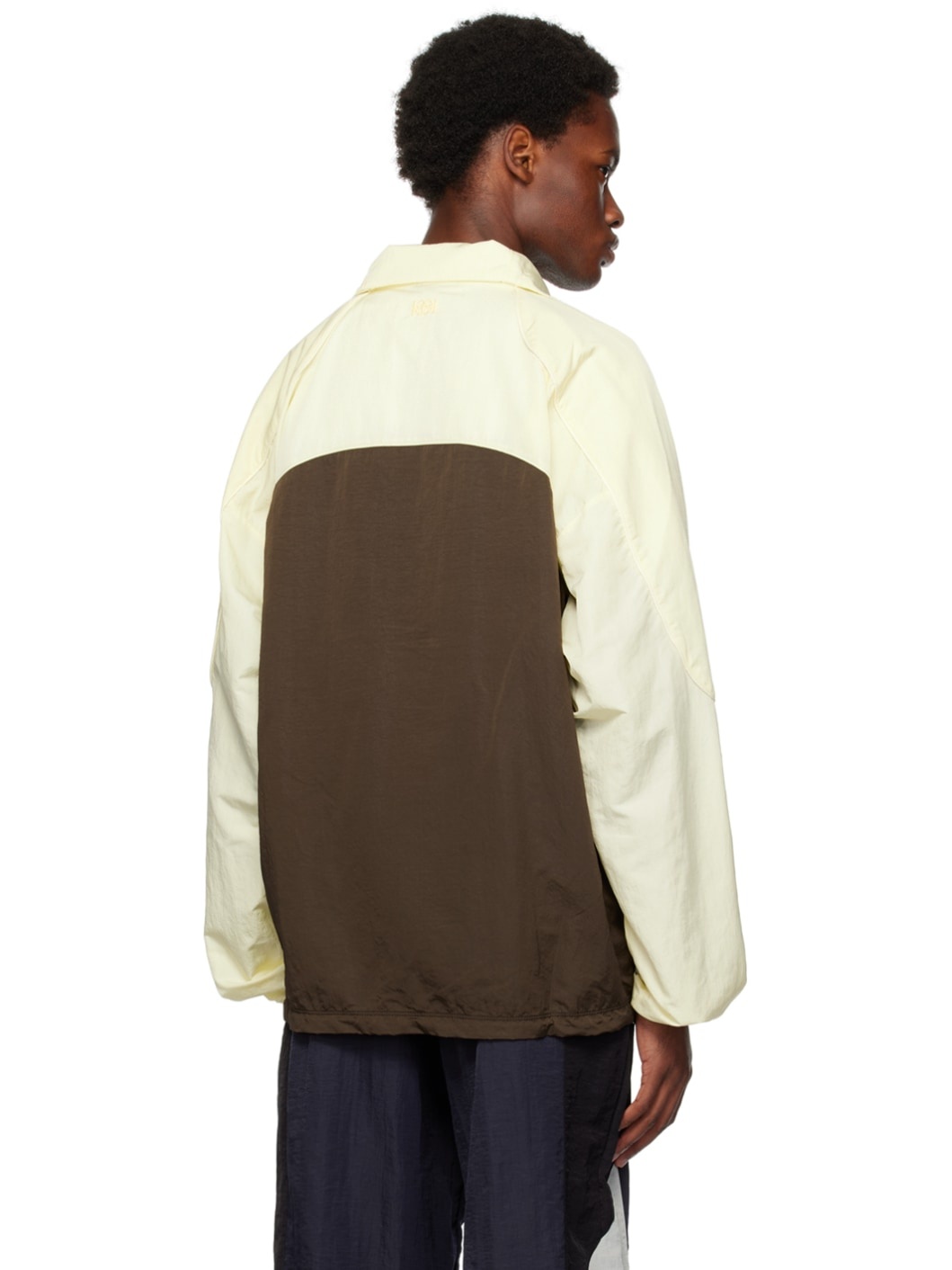 Beige & Brown Cinema Jacket - 3