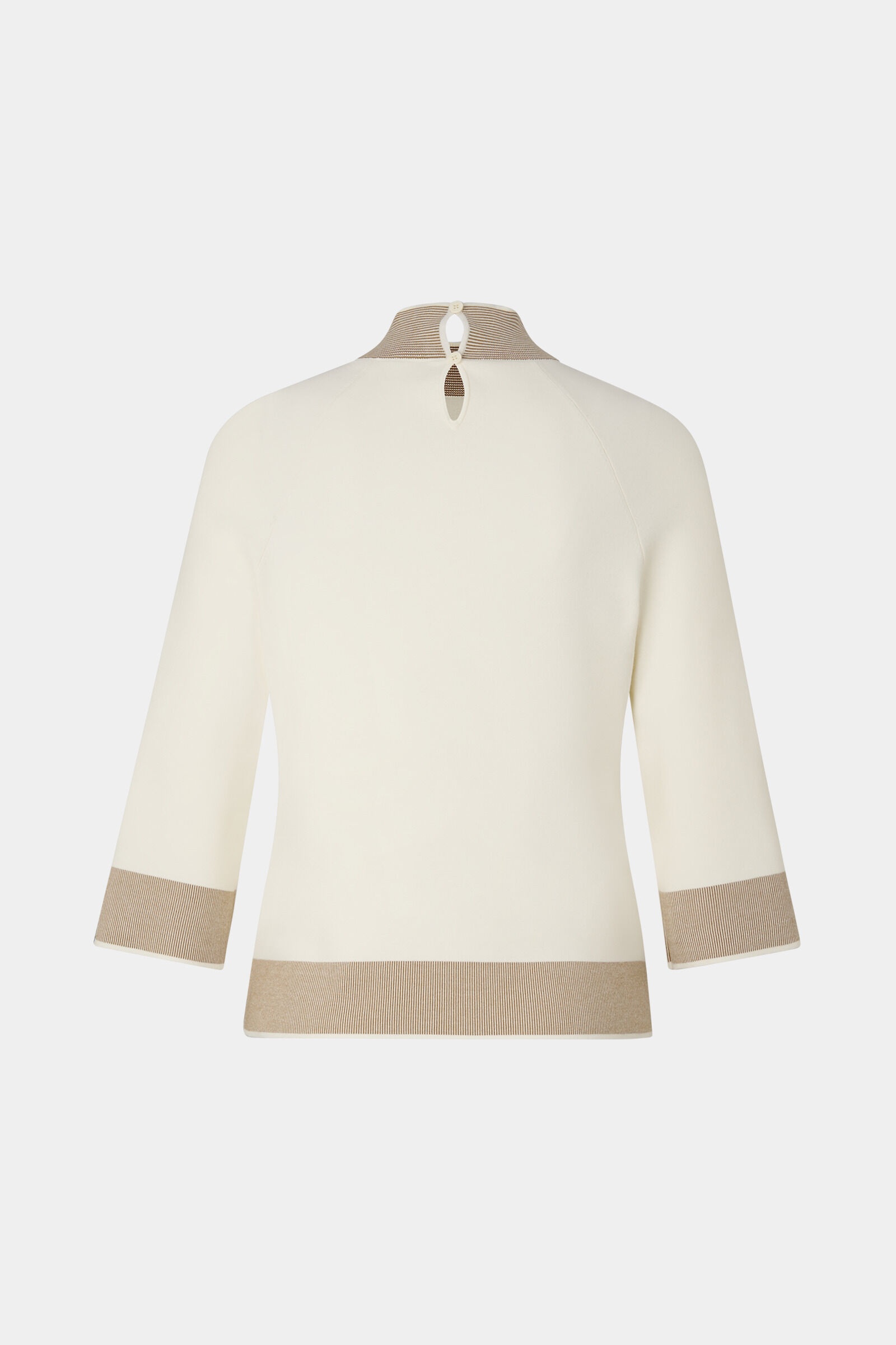 Magda sweater in Off-white/Camel - 6