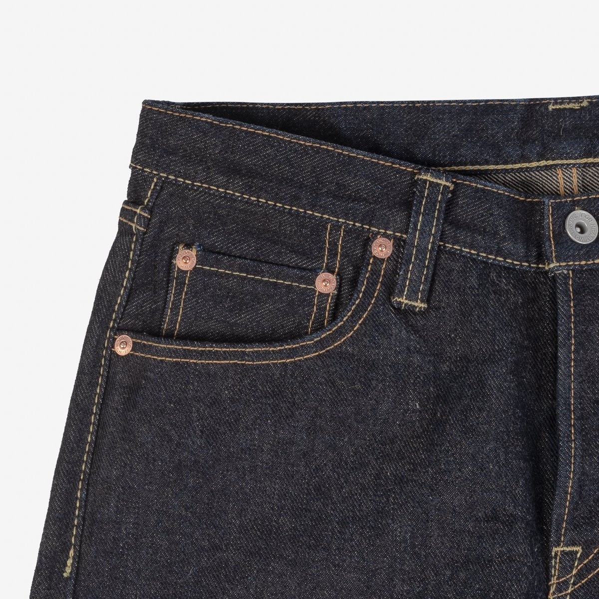 IH-777S-19L 19oz Left Hand Twill Selvedge Denim Slim Tapered Cut Jeans - Indigo - 6