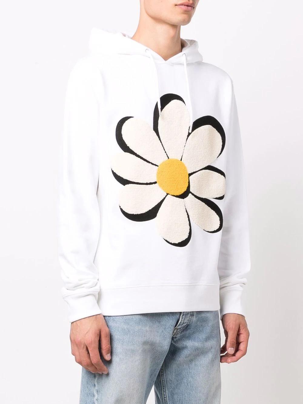 daisy-print hoodie - 3