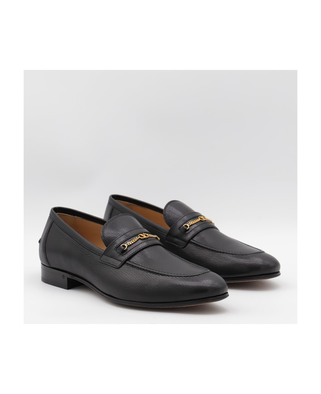 Black Leather Loafers - 2