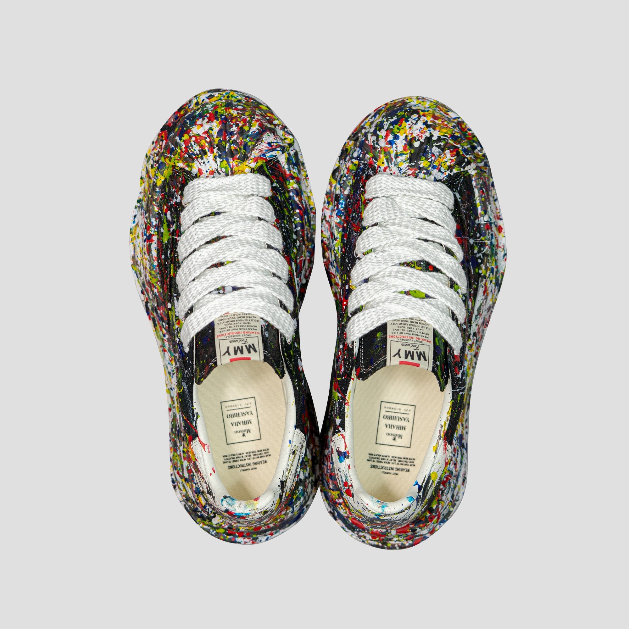 BLAKEY OG SOLE SPLUTTERING CANVAS LOW-TOP SNEAKERS - 3
