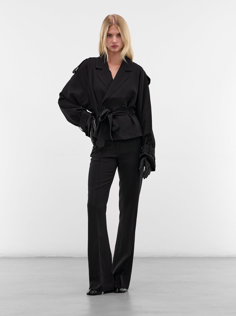 AYA MUSE Black Vira Flared Trousers outlook