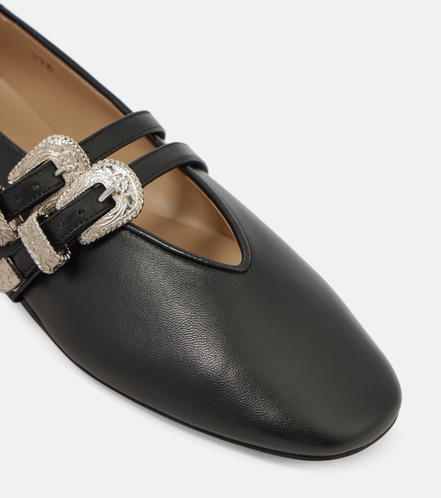 Claudia leather ballet flats - 6