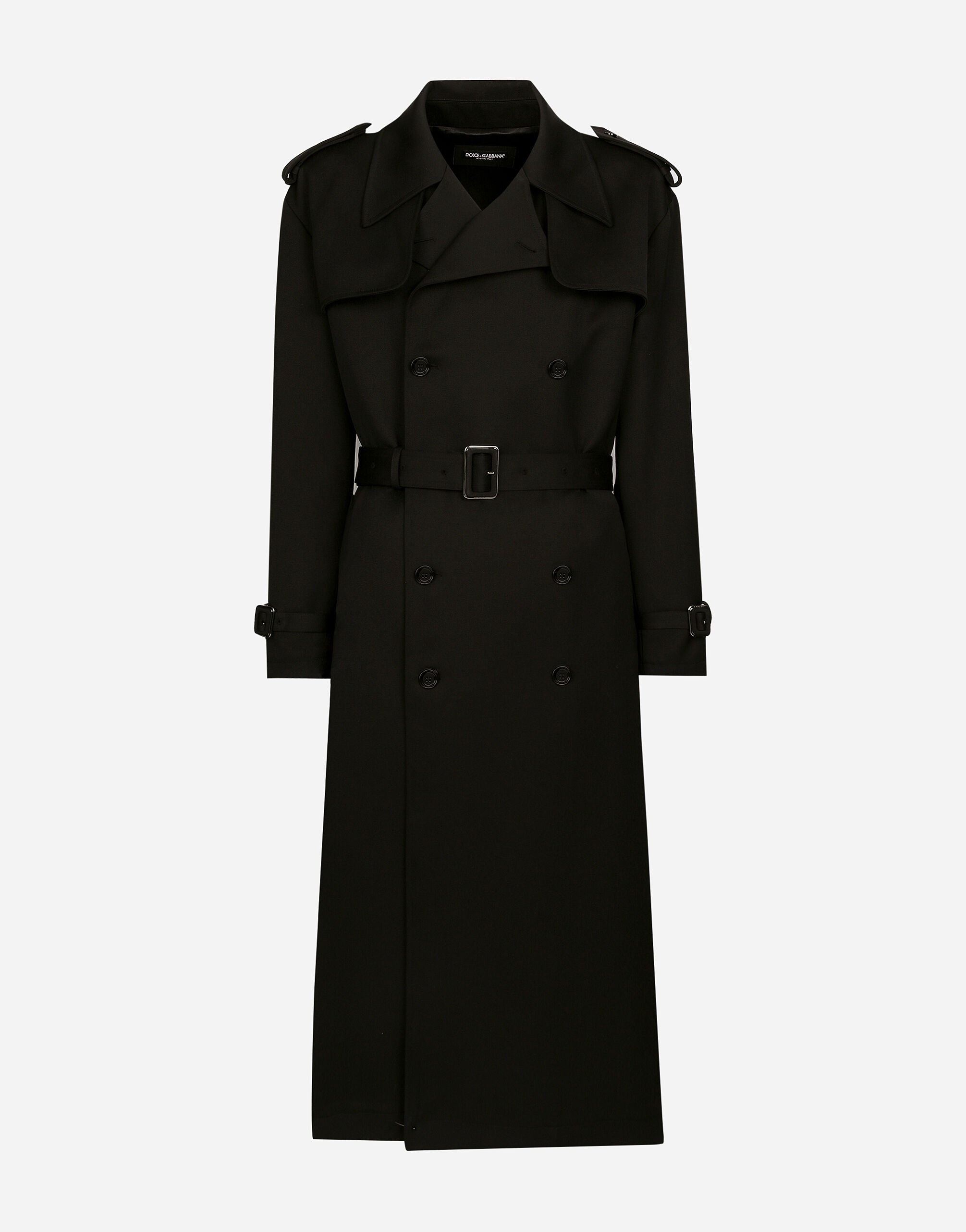Coat Over' Dolce Beige & Polyester Trench Gabbana トレンチコート Blend