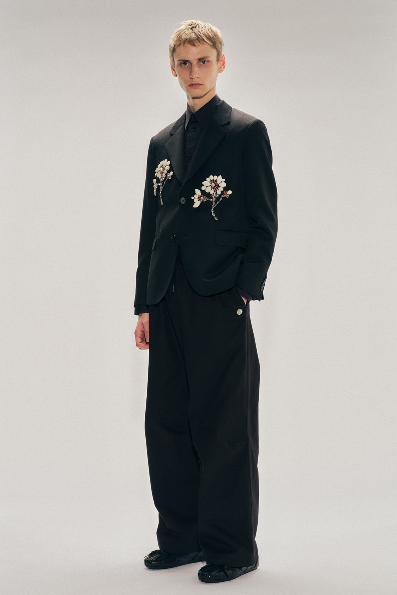 Simone Rocha Elasticated Knee Pleat Trousers outlook