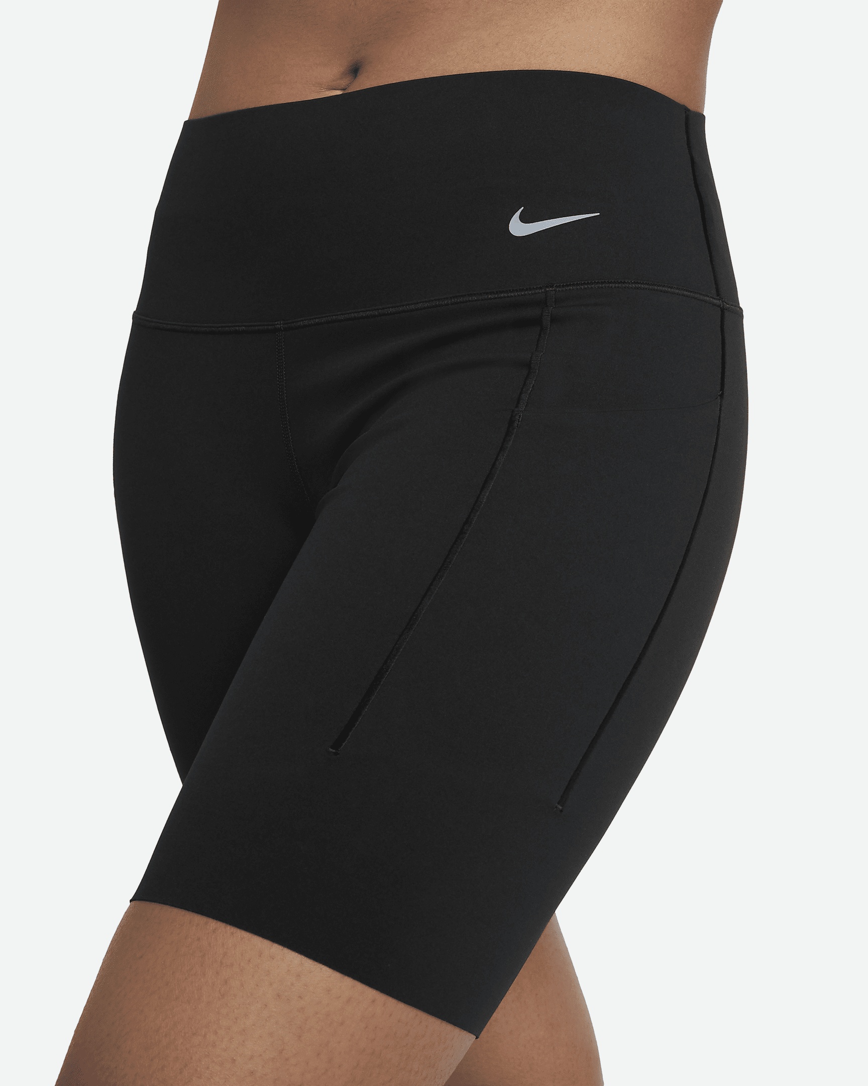 Nike Universa Women's Medium-Support Mid-Rise 8" Biker Shorts with Pockets - 4