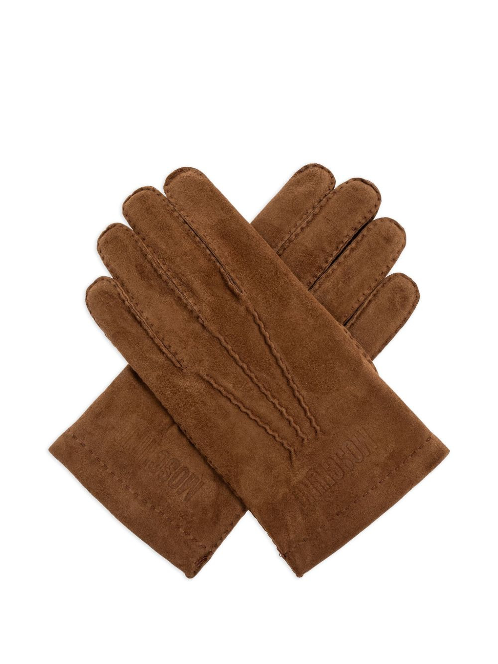 logo-debossed gloves - 2