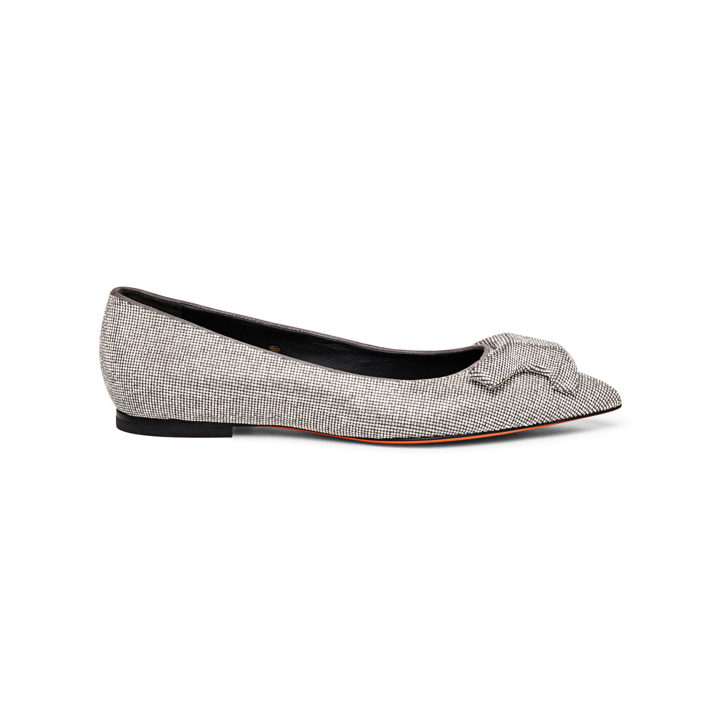 Women’s silver strass ballet flat - 1