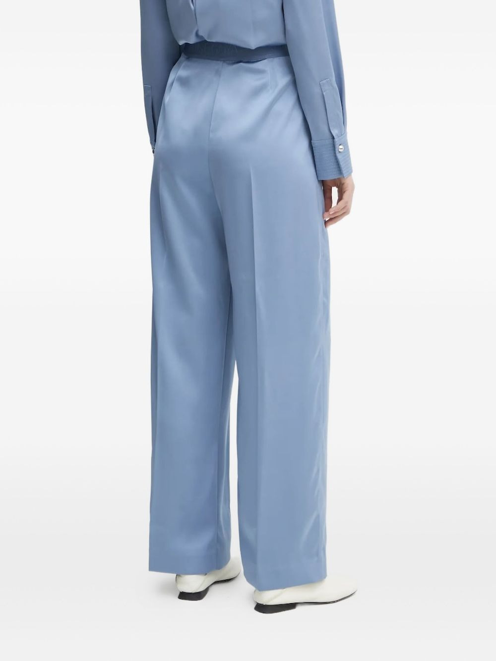 pleated wide-leg trousers - 2