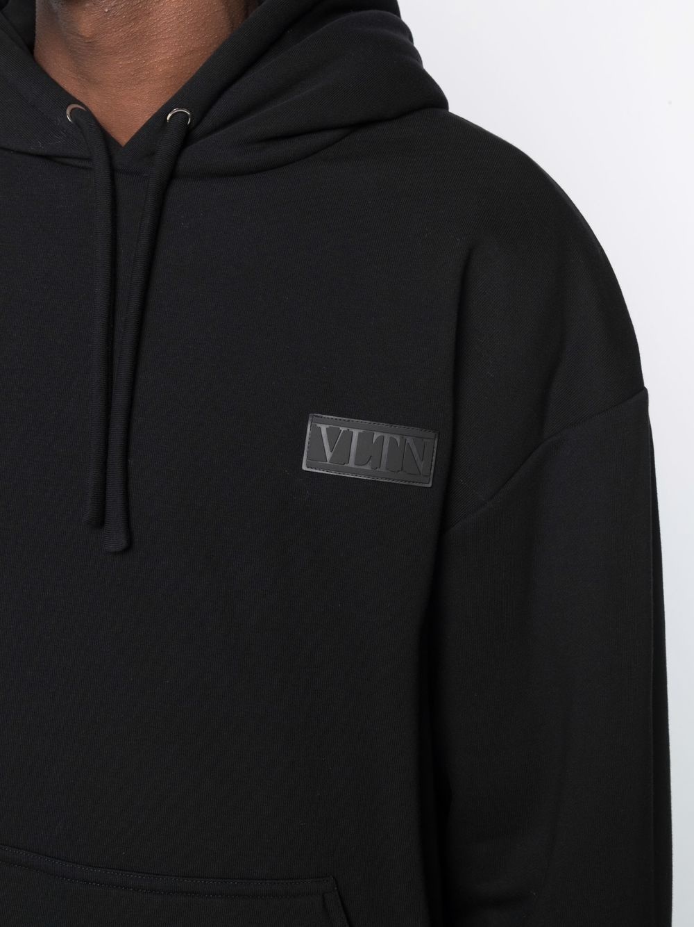 VLTN logo patch relaxed hoodie - 5