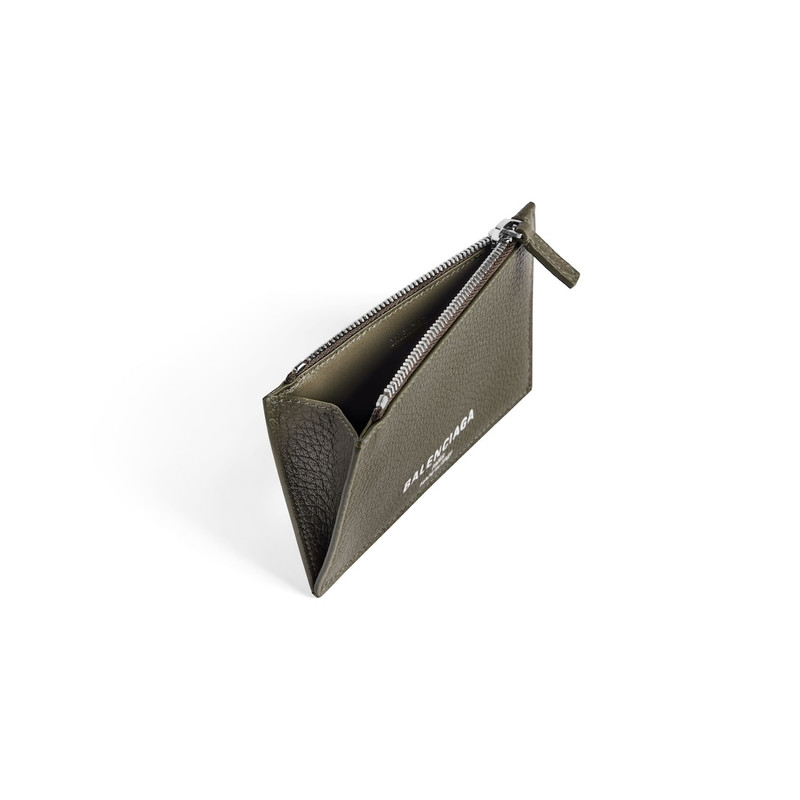 BALENCIAGA Men's Credit Long Coin And Card Holder in Khaki outlook