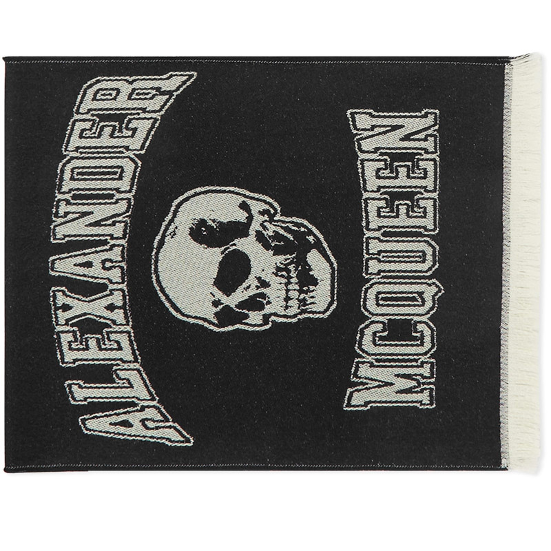 Alexander McQueen Varsity Skull Logo Scarf 1