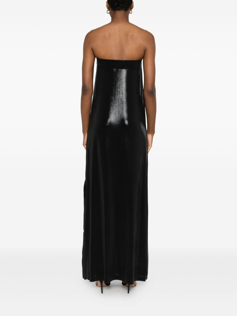 strapless maxi dress - 4