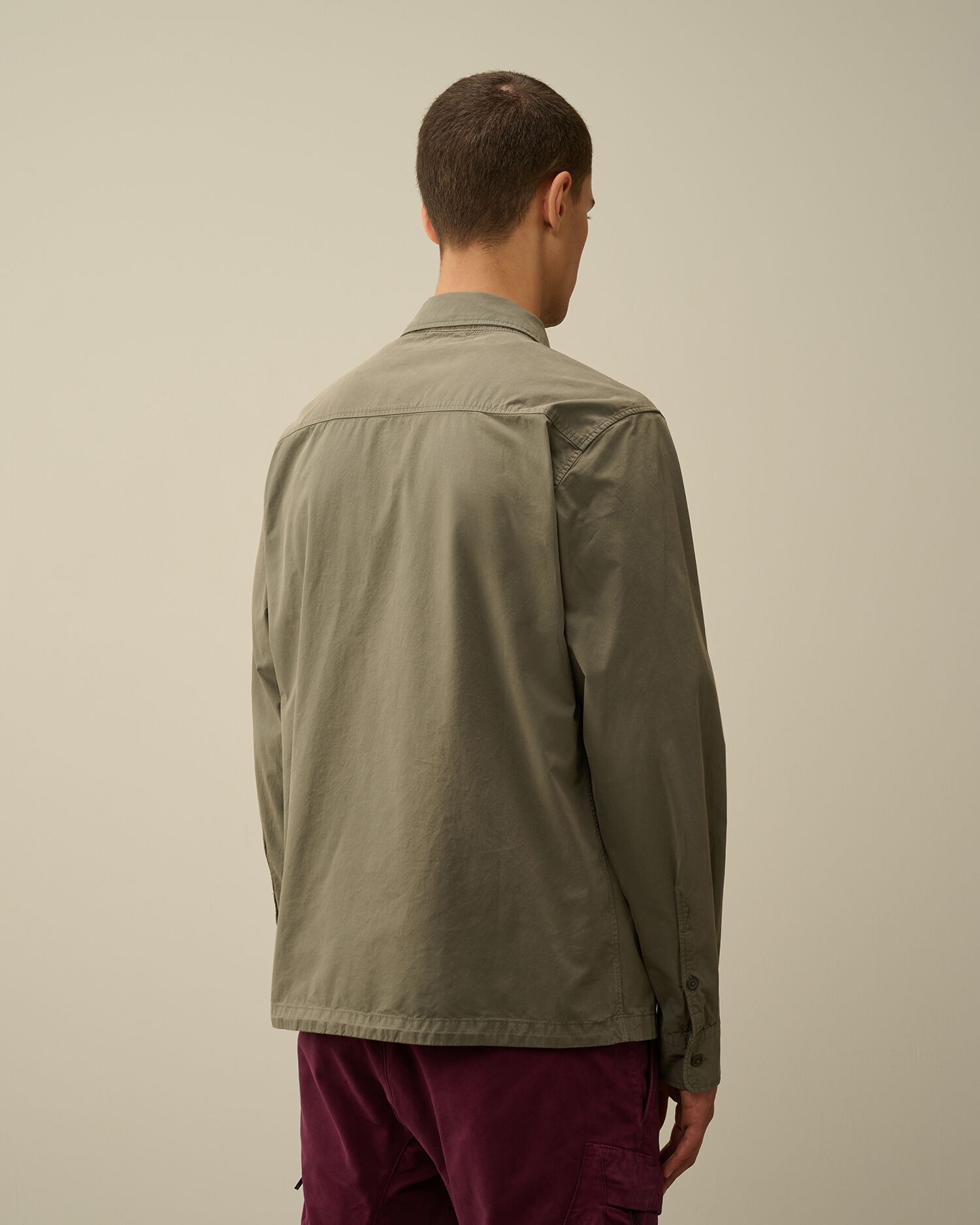 Organic Gabardine Zipped Overshirt - 3