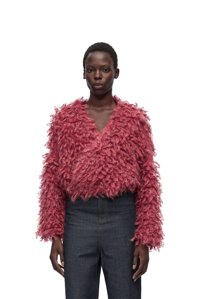 Cropped cardigan in mohair blend 3