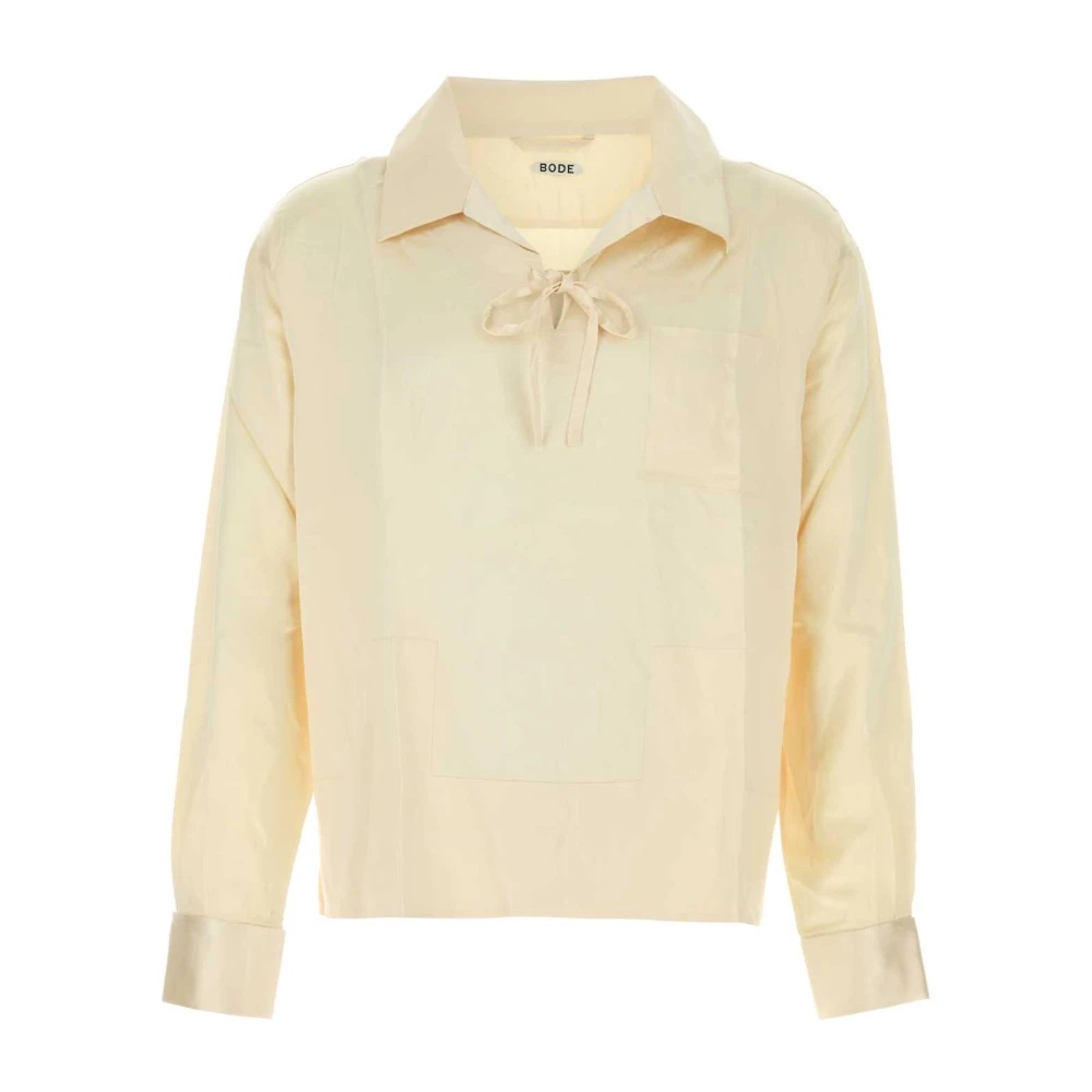 Tシャツ・カットソー BODE SS25 Cream satin Maze blouse (MRF24SH022 CREAM) BODE CREAM SATIN MAZE BLOUSE | miinto | REVERSIBLE