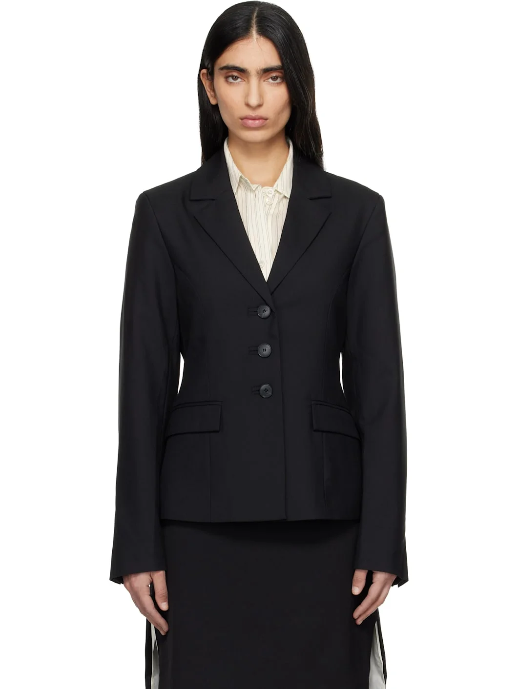 Black Index Blazer - 1