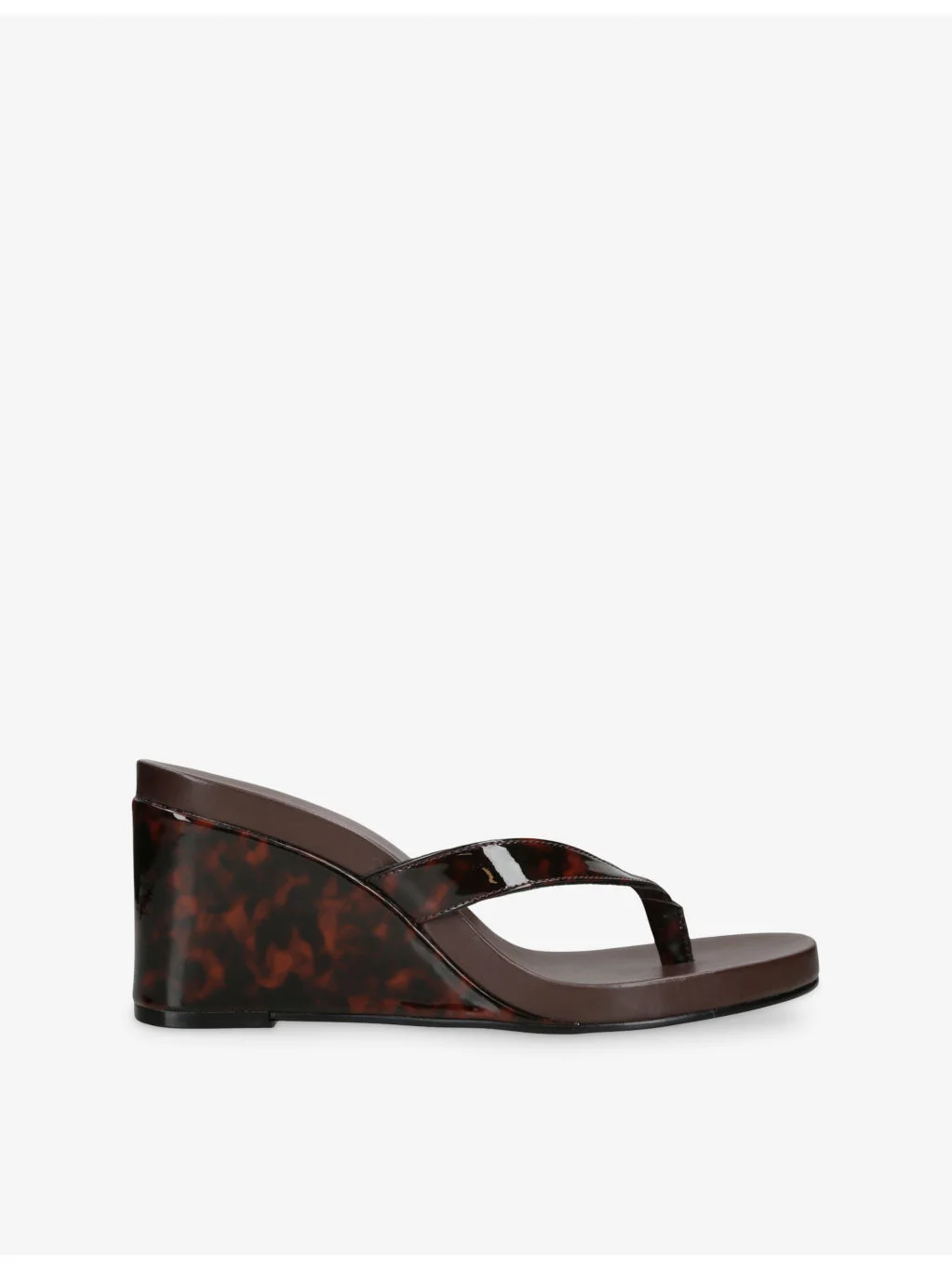 Playing Faux-Leather Wedge Sandals - 1